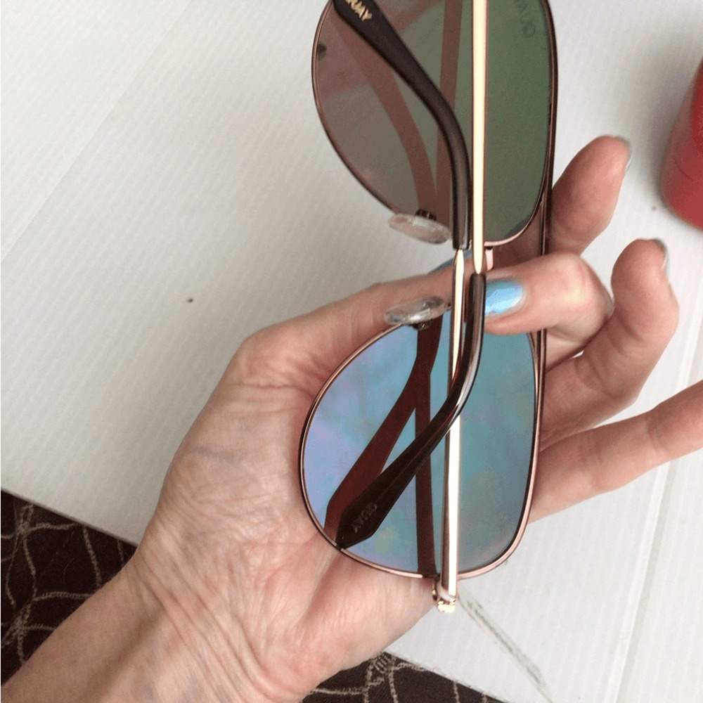 NEW ! Quay Aviator High Key Pink Sunglasses - Picture 4 of 8